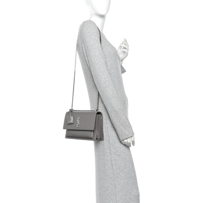 Saint Laurent Calfskin Medium Monogram Sunset Fog 2 of 11