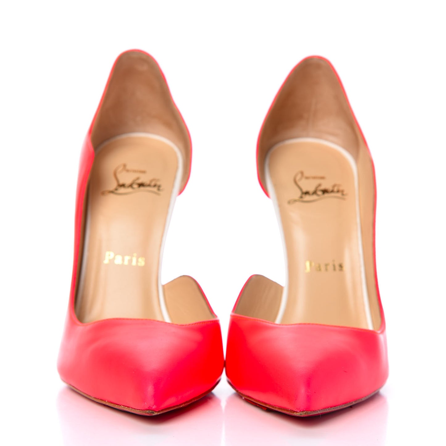 Fluo Mat Jazz Calfskin Dalida 120 Pumps 37 Orange White