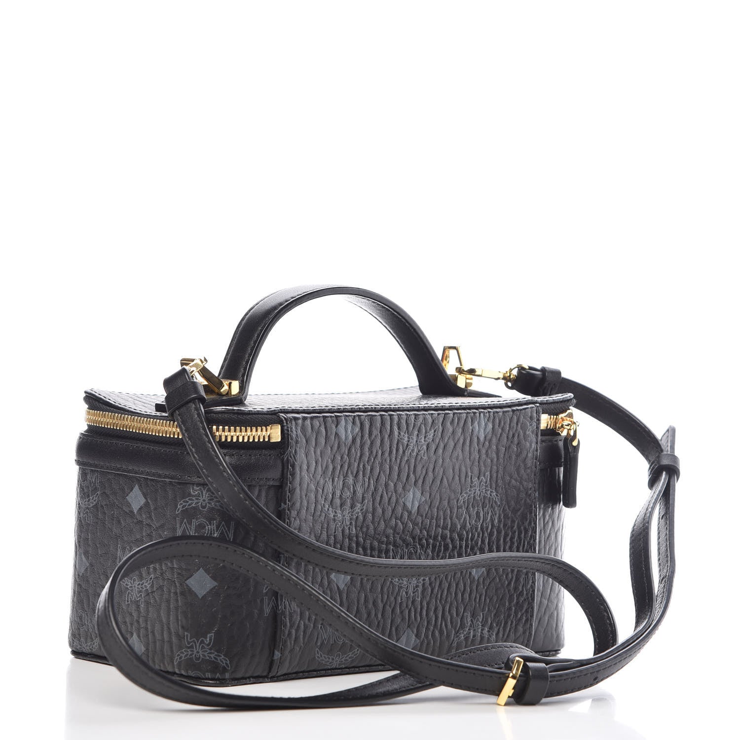 MCM Visetos Vanity Case Black 4 of 10