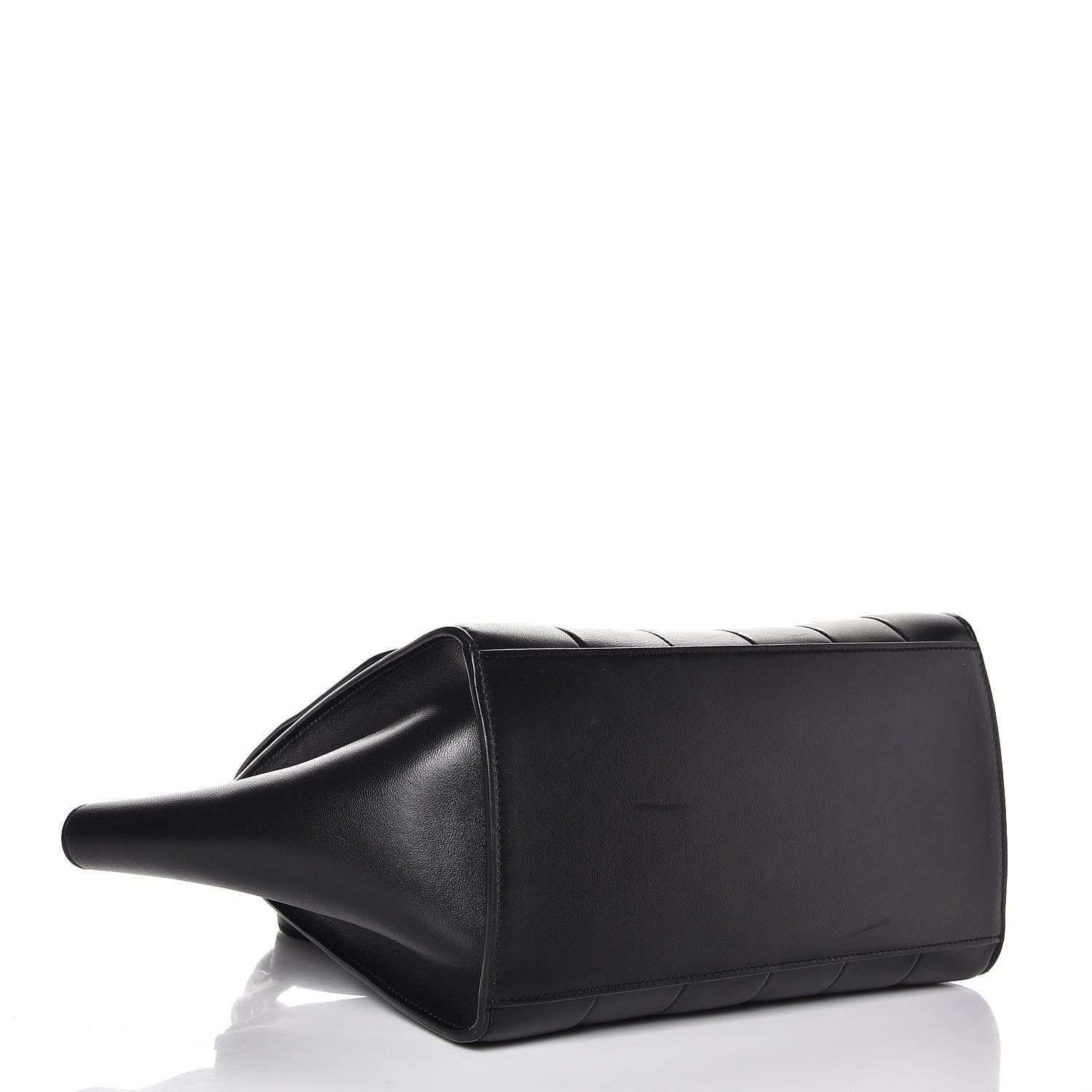 Celine Lambskin Quilted Small Trapeze Black 5 of 7