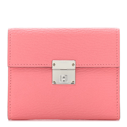 Hermes Chevre Mysore Mini Clic Card Holder Rose D'Ete 1 of 6