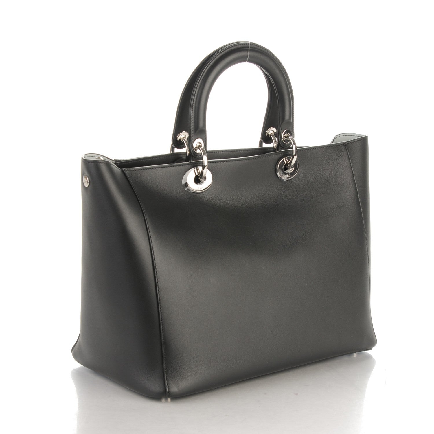 Christian Dior Calfskin Large Diorissimo Tote Black 4 of 15