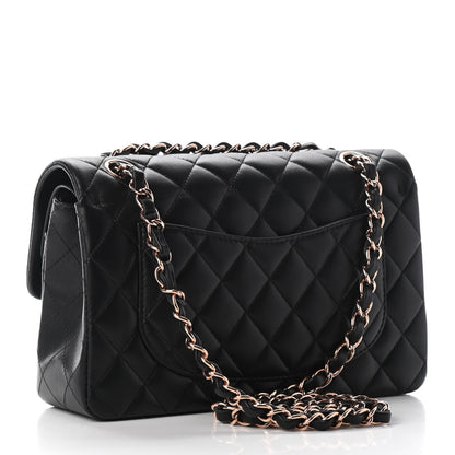 Chanel Lambskin Quilted Small Double Flap Black 2 of 8