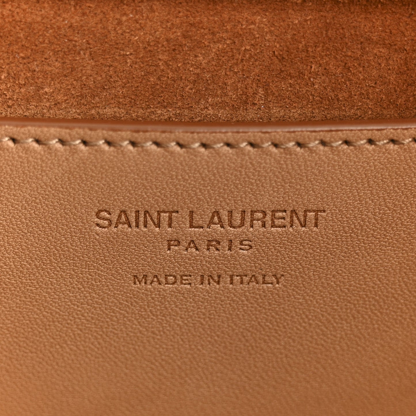 Calfskin Monogram Take Away Box Dusty Vintage Brown Gold