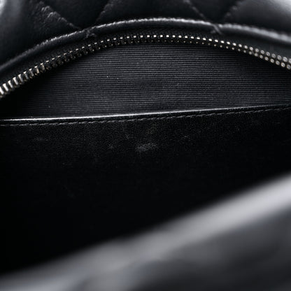 Saint Laurent Calfskin Y Quilted Monogram Small Loulou Bowling Bag Black 7 of 11