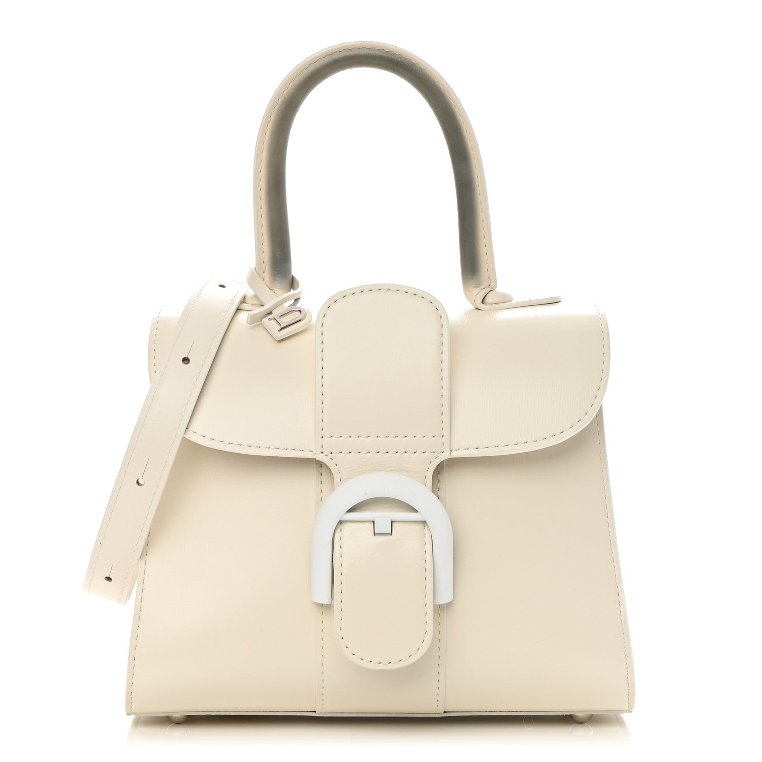 Delvaux Box Calfskin Mini Brillant Satchel Ivory 1 of 13