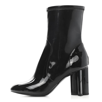 Louis Vuitton Patent Uniformes Silhouette Ankle Boots 36.5 Black 1 of 10