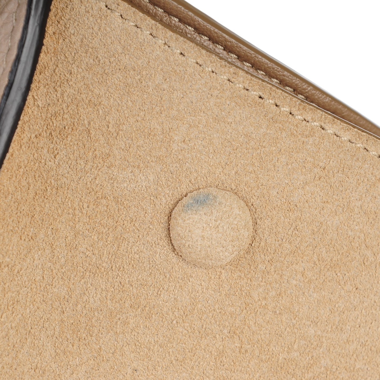 Drummed Calfskin Suede Large Trapeze Dune