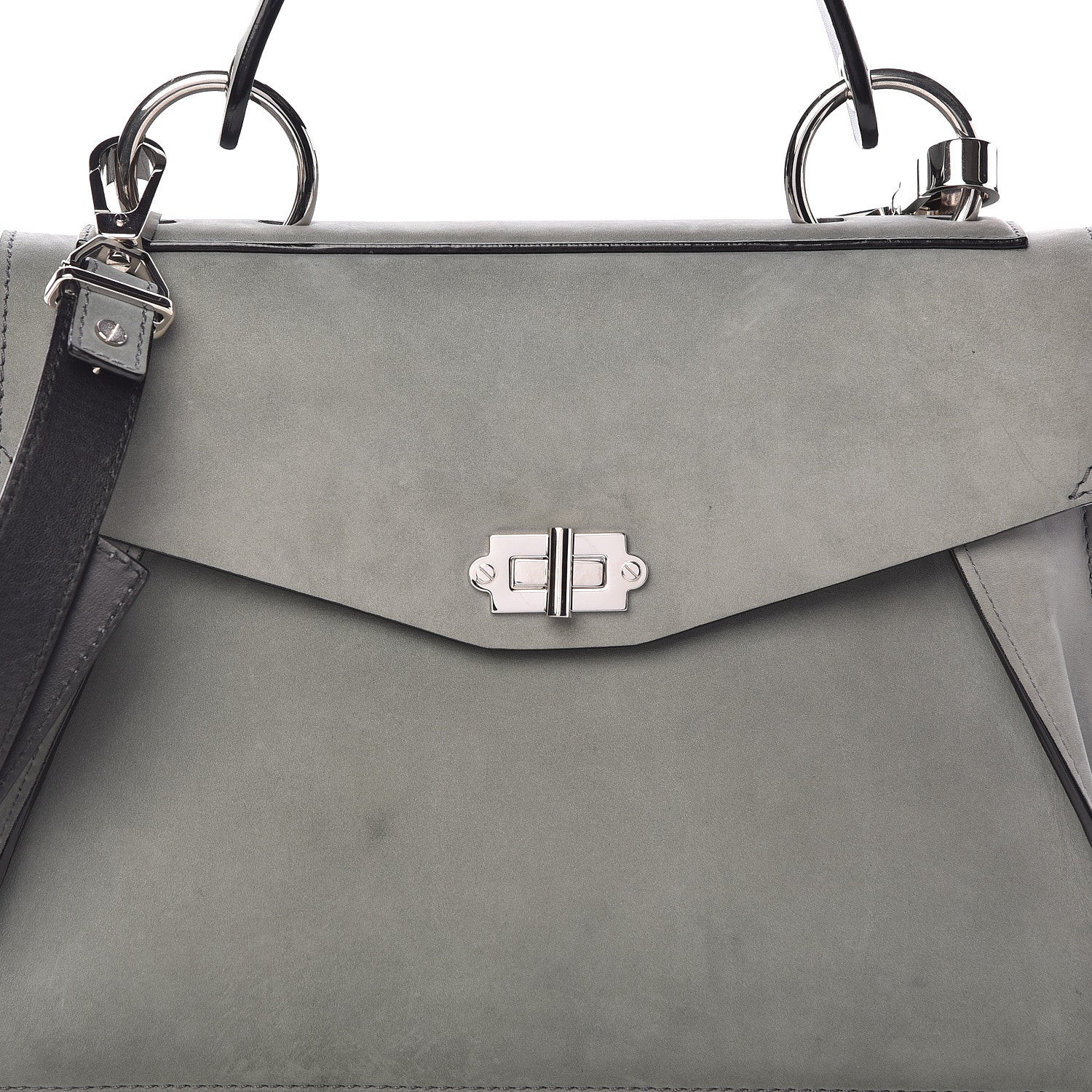 Proenza Schouler Suede Medium Hava Top Handle Bag Heather Grey 8 of 10