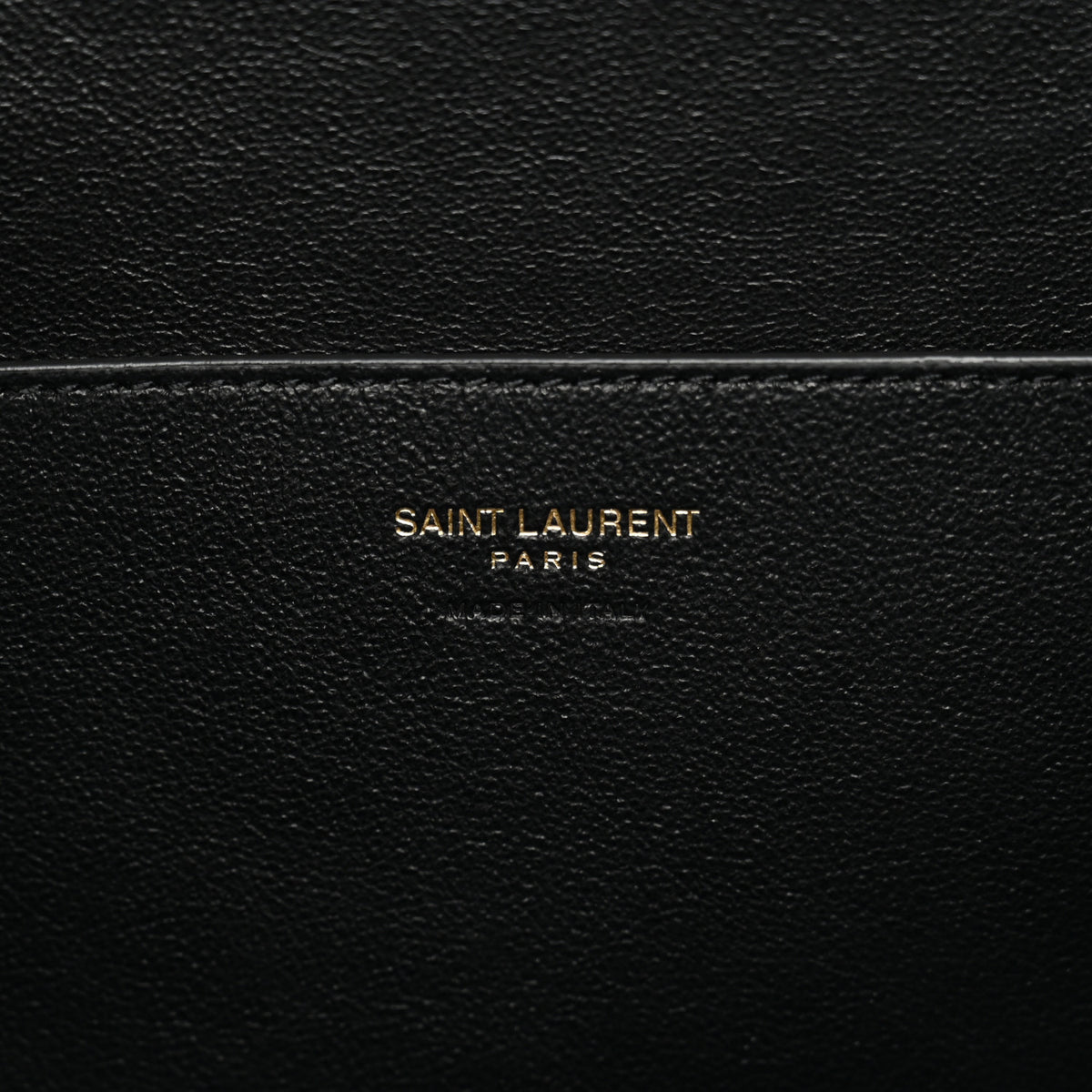 Grained Lambskin Large Cassandre Chain Pouch Light Musk