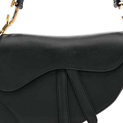 Christian Dior Calfskin Saddle Bag Black 8 of 10