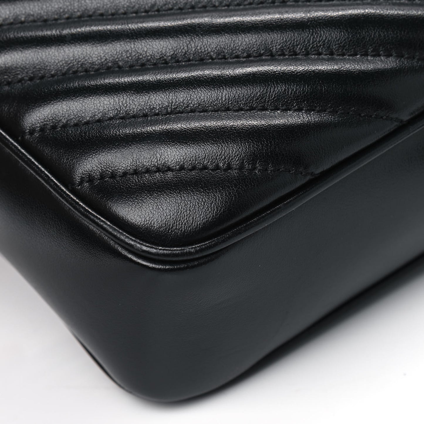 Calfskin Matelasse Monogram Lou Camera Bag Black