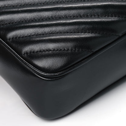 Saint Laurent Calfskin Matelasse Monogram Lou Camera Bag Black 6 of 9