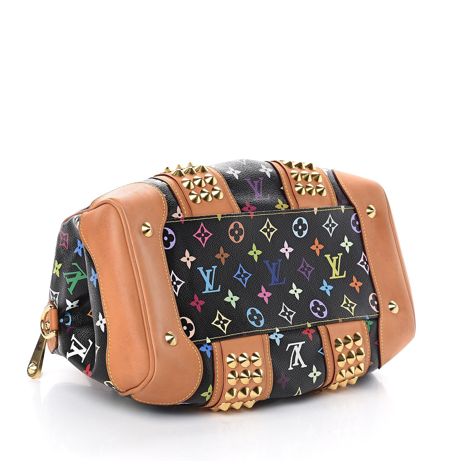 Louis Vuitton Monogram Multicolor Courtney MM Black 3 of 8
