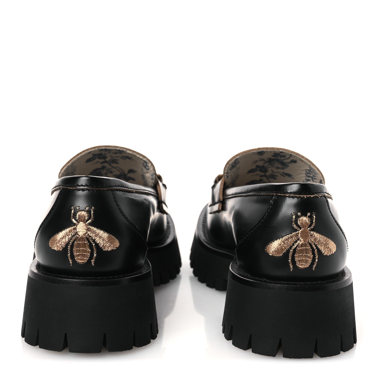 Gucci Cordovan Lux Womens Harald Horsebit 25mm Platform Loafers 38 Black 6 of 12