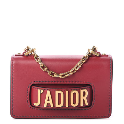Christian Dior Calfskin Mini J'Adior Chain Flap Bag Red 1 of 7