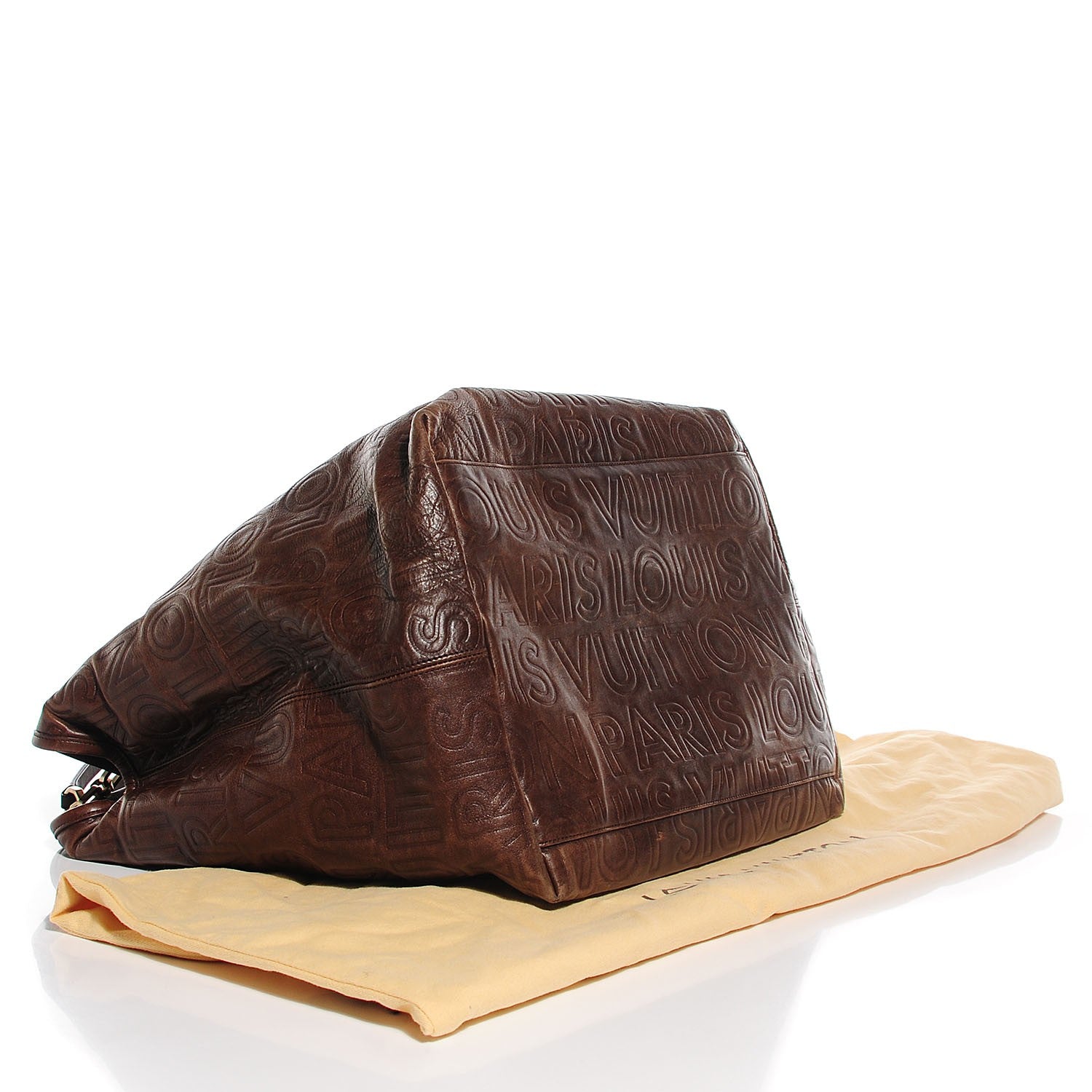 Louis Vuitton Monogram Paris Souple Whisper GM Chocolate 4 of 7