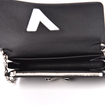 Louis Vuitton Epi LV Stories Twist Chain Wallet Black 7 of 12