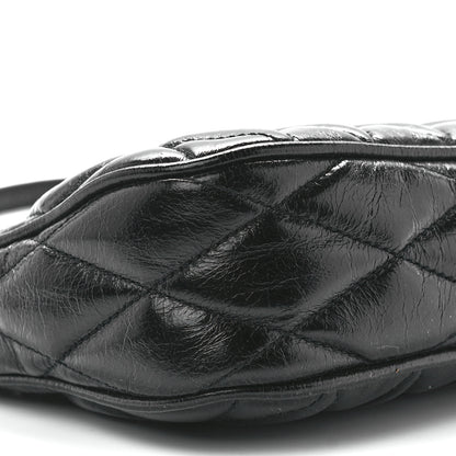 Miu Miu Vitello Shine Quilted Pochette Black 9 of 10