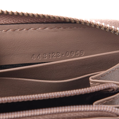 Gucci Calfskin Matelasse Pearly GG Marmont Zip Around Wallet Porcelain Rose 8 of 8