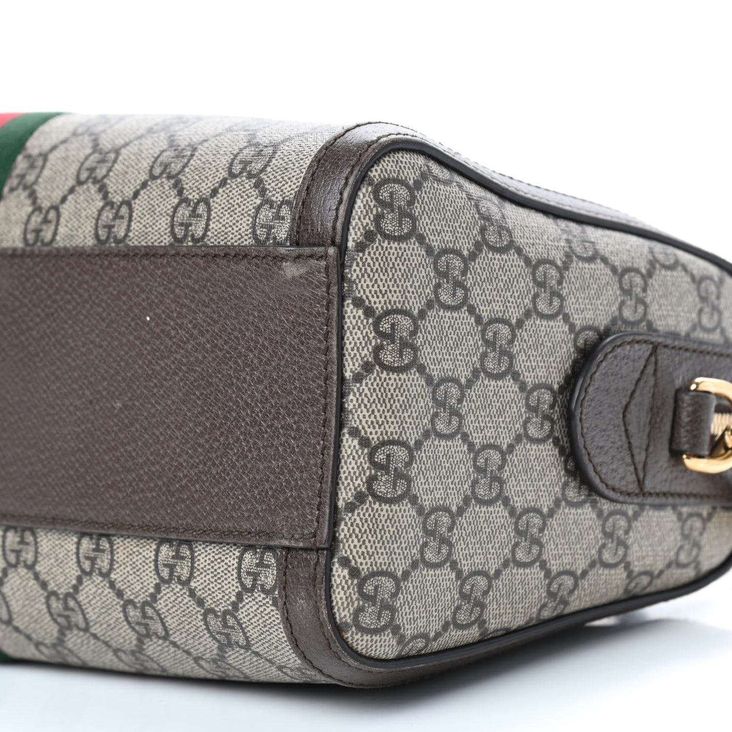 GG Supreme Monogram Web Medium Ophidia Boston Brown