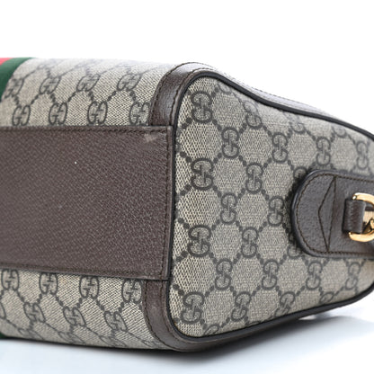 Gucci GG Supreme Monogram Web Medium Ophidia Boston Brown 12 of 12