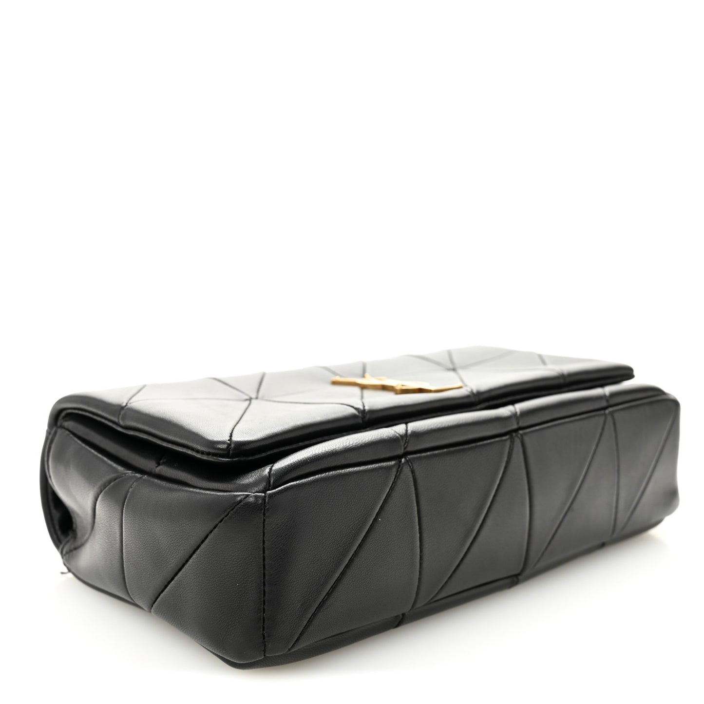 Lambskin Patchwork Monogram Medium Jamie Black