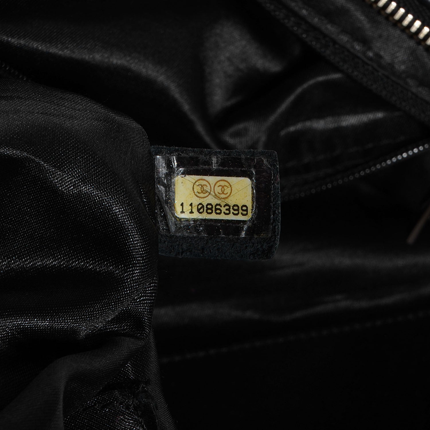Chanel Distressed Lambskin Lady Braid Bowler Black 7 of 7