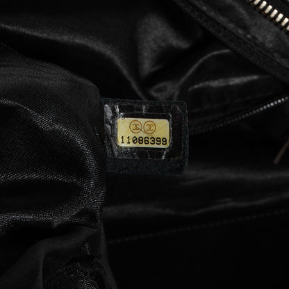 Chanel Distressed Lambskin Lady Braid Bowler Black 7 of 7