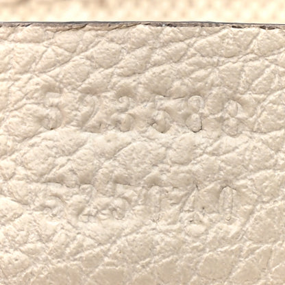 Gucci Grained Calfskin Logo Half Moon Hobo White 7 of 13