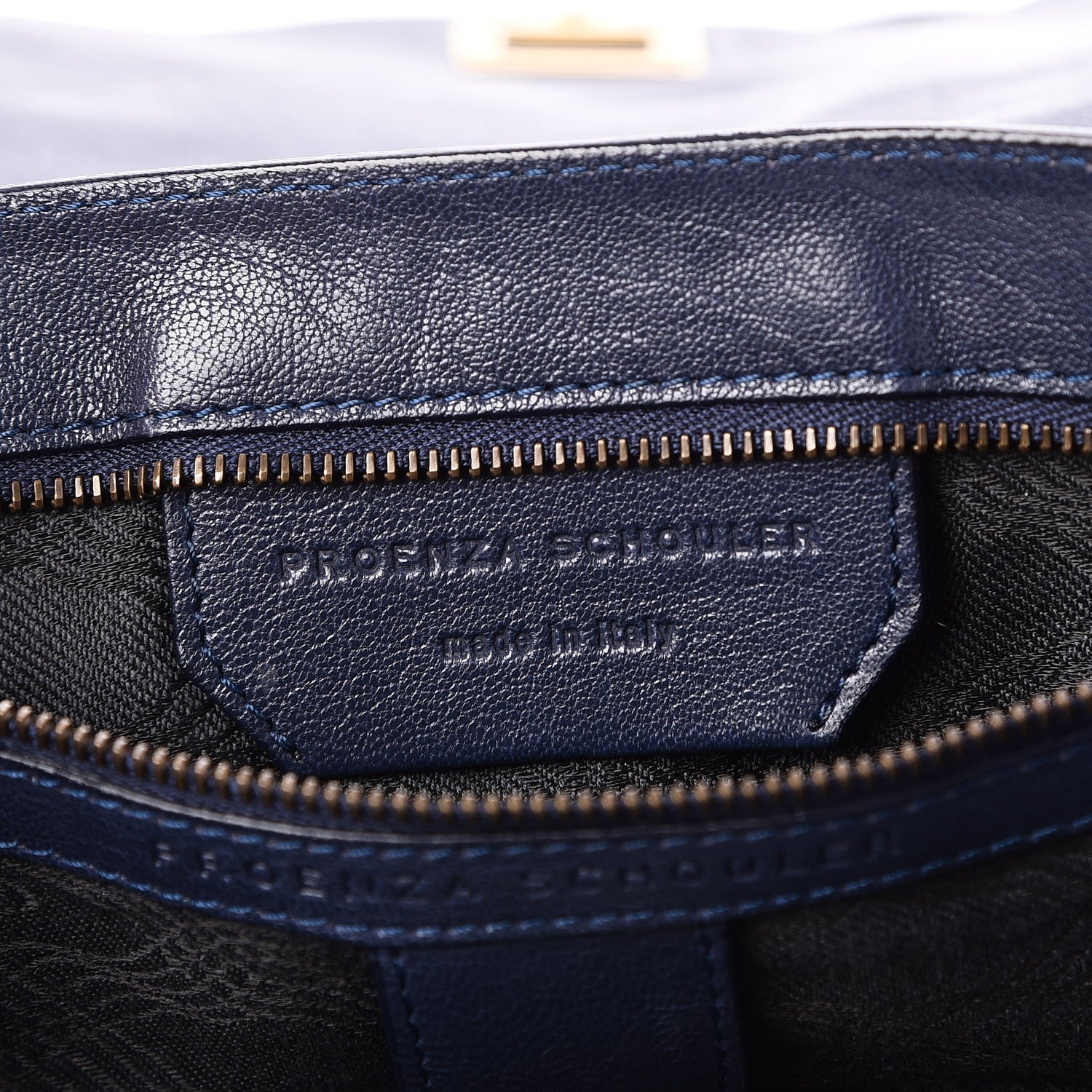 Proenza Schouler Lambskin Large PS1 Satchel Midnight 6 of 7