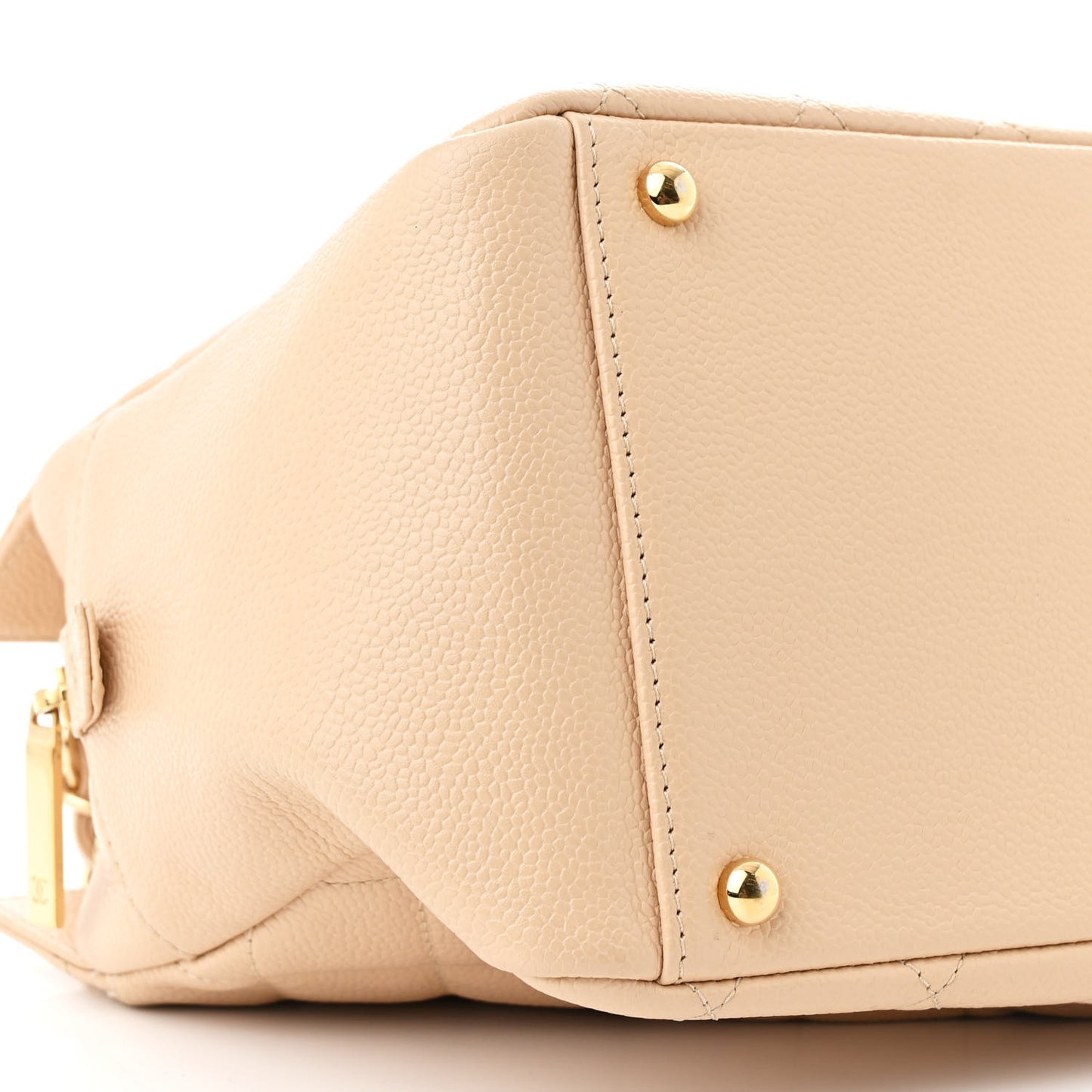 Caviar Quilted Petit Timeless Tote PTT Beige