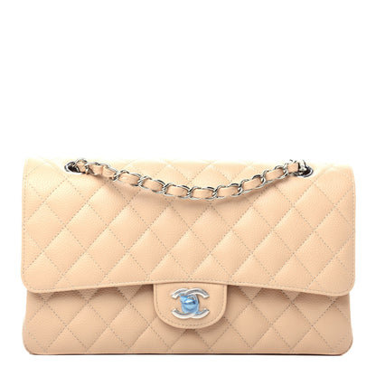 Chanel Caviar Quilted Medium Double Flap Beige 1 of 10