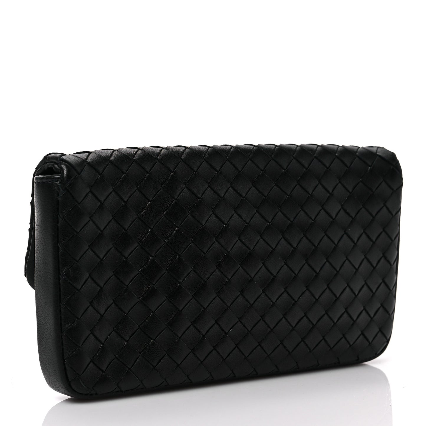 Nappa Intrecciato Turnlock Pouch Black