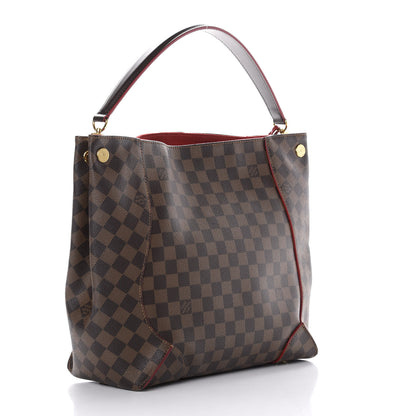 Louis Vuitton Damier Ebene Caissa Hobo Cherry 3 of 11