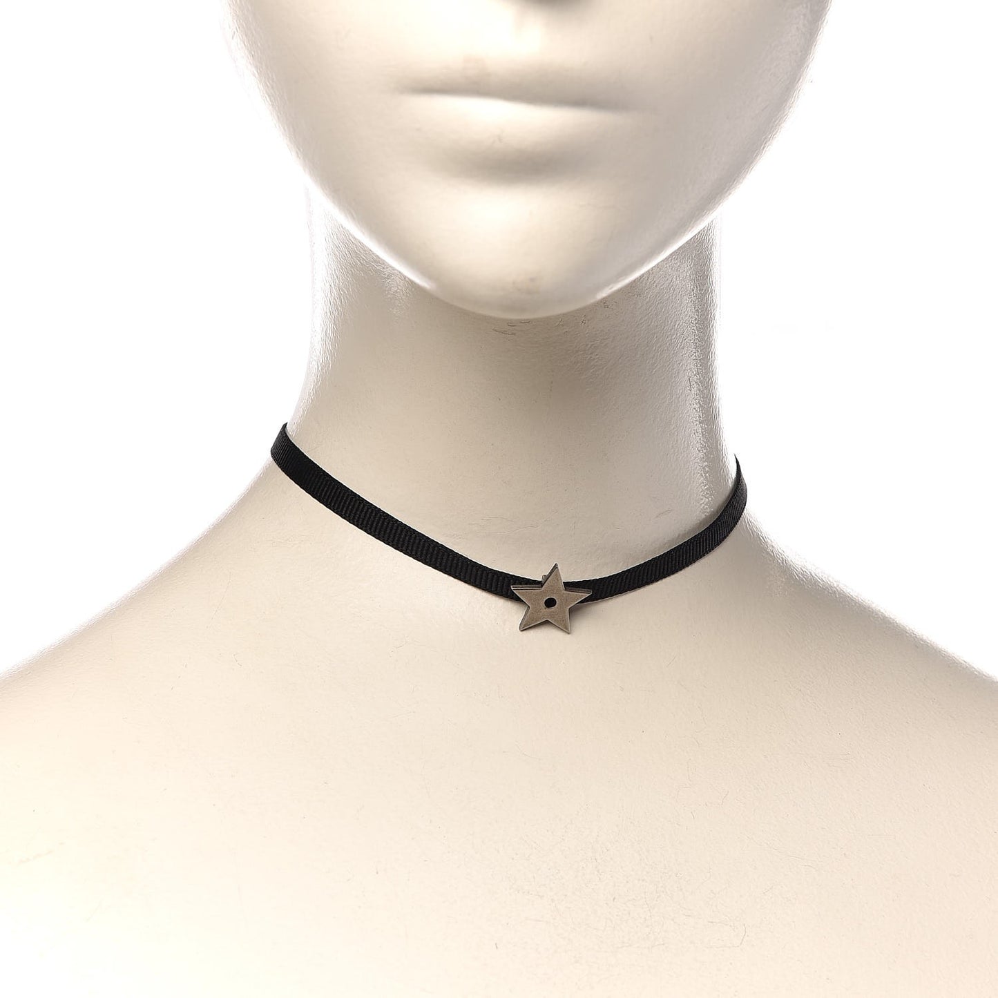 Ribbon Star Choker Black