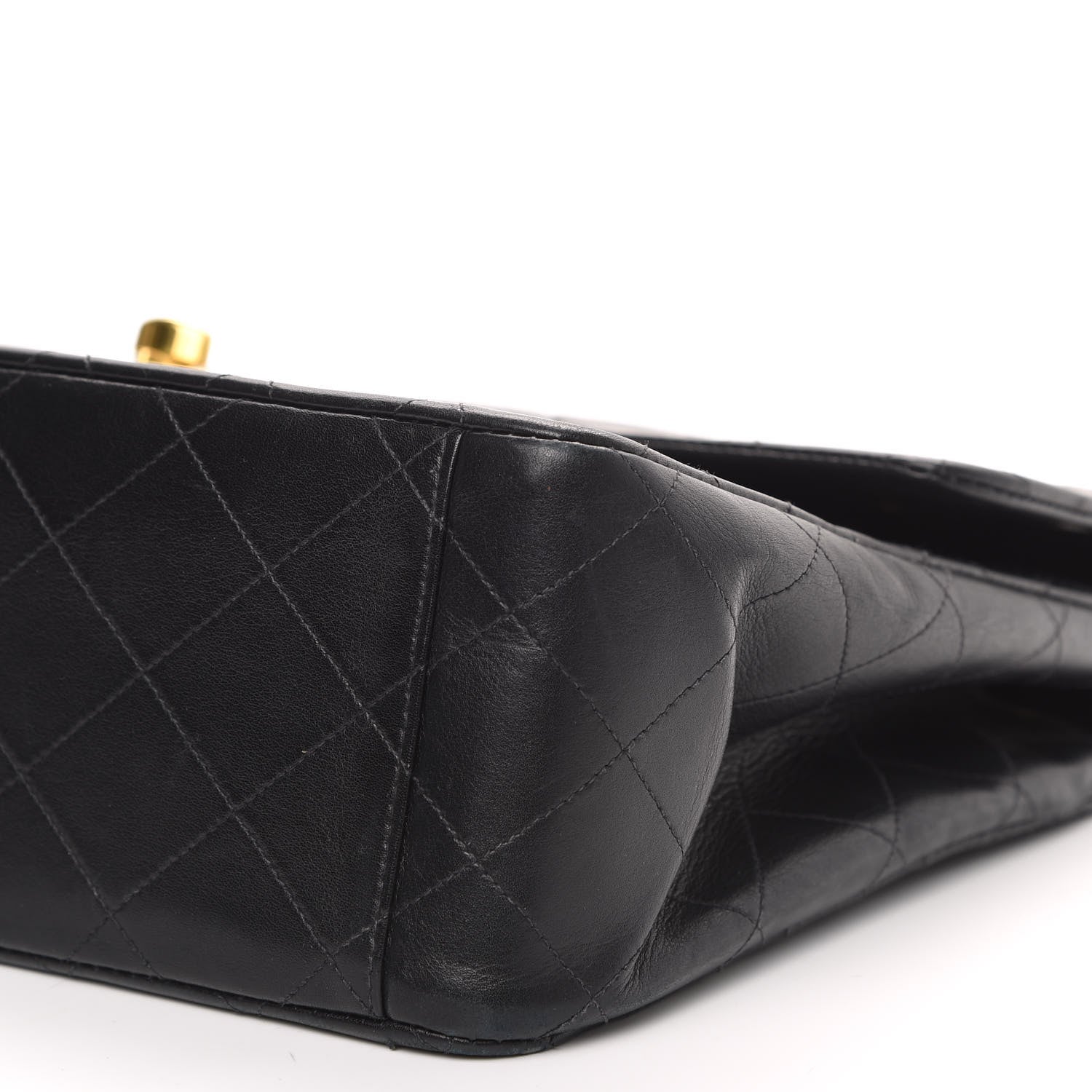 Chanel Lambskin Quilted XL Jumbo Single Flap Black 10 of 14