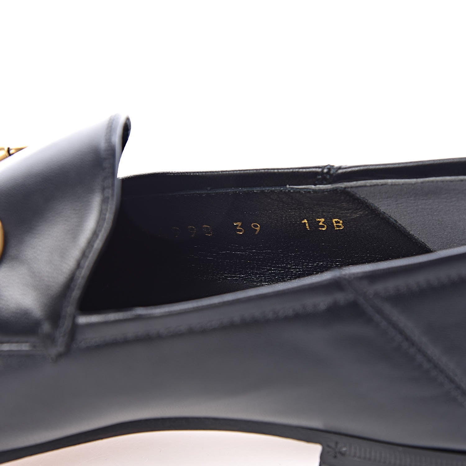 Gucci Lambskin Womens Brixton Horsebit Loafers 39 Black 8 of 10