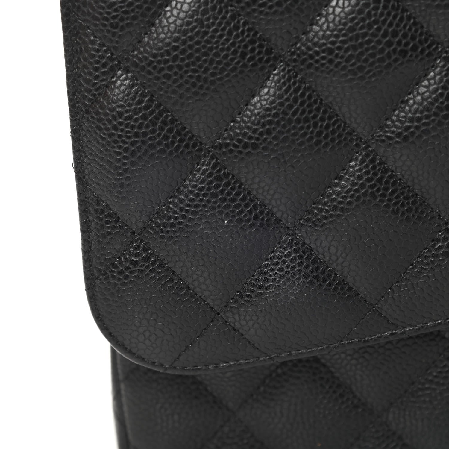 Chanel Caviar Quilted Jumbo Double Flap Black 12 of 13