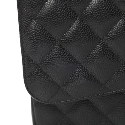 Chanel Caviar Quilted Jumbo Double Flap Black 12 of 13