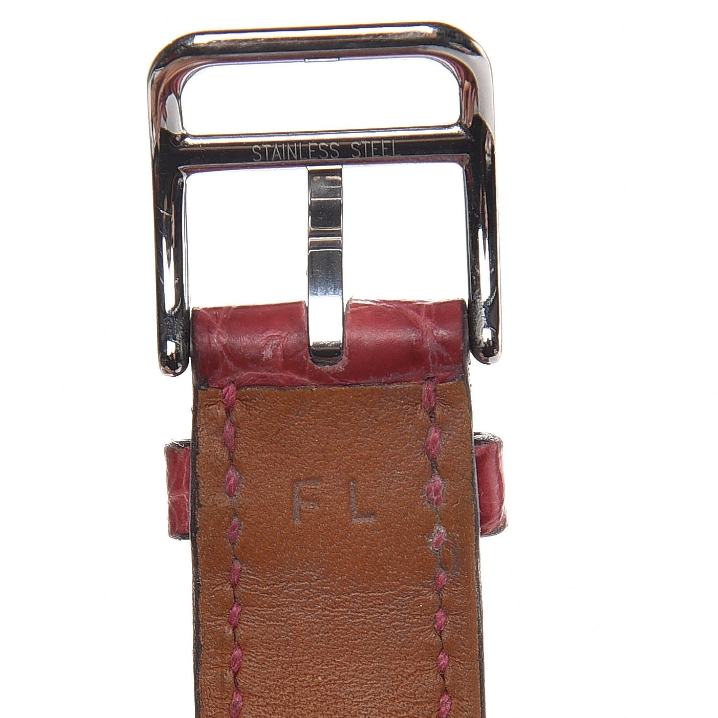 Alligator Watch Strap Pink