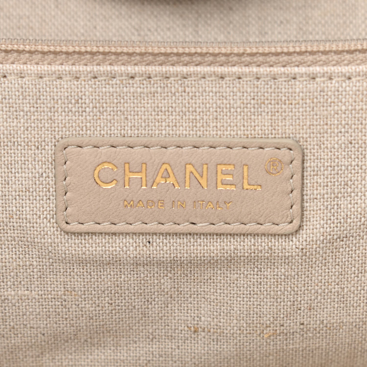 Chanel Mixed Fibers Calfskin Medium Deauville Tote Grey Light Blue 7 of 12