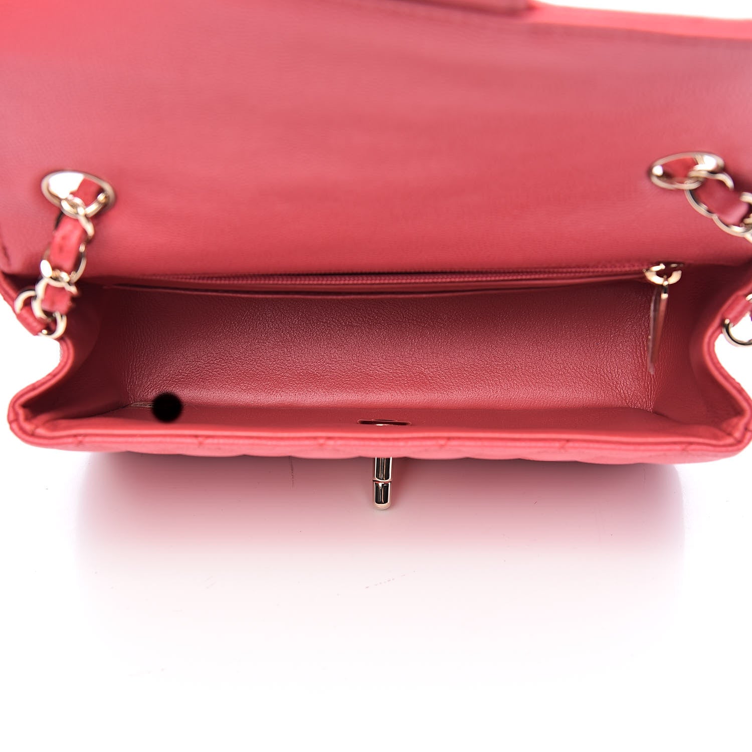 Chanel Caviar Quilted Mini Rectangular Flap Dark Pink 5 of 11