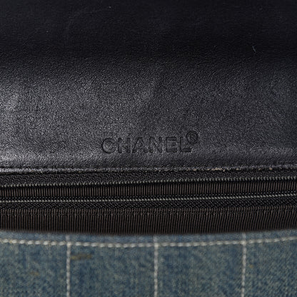 Chanel Denim Chocolate Bar Quilted Flap 6 of 12