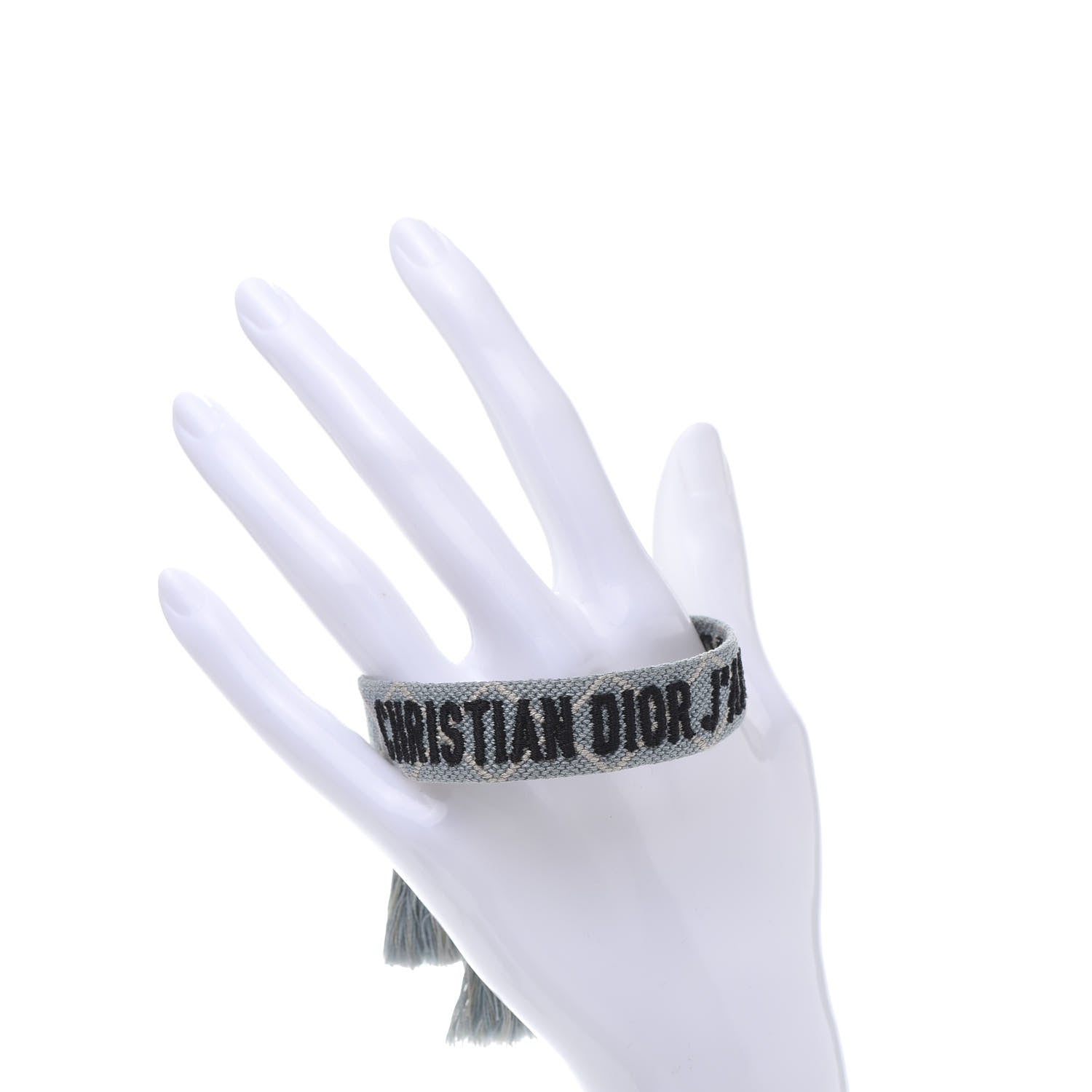 Christian Dior Woven Cotton J'Adior Friendship Bracelet Blue 2 of 5