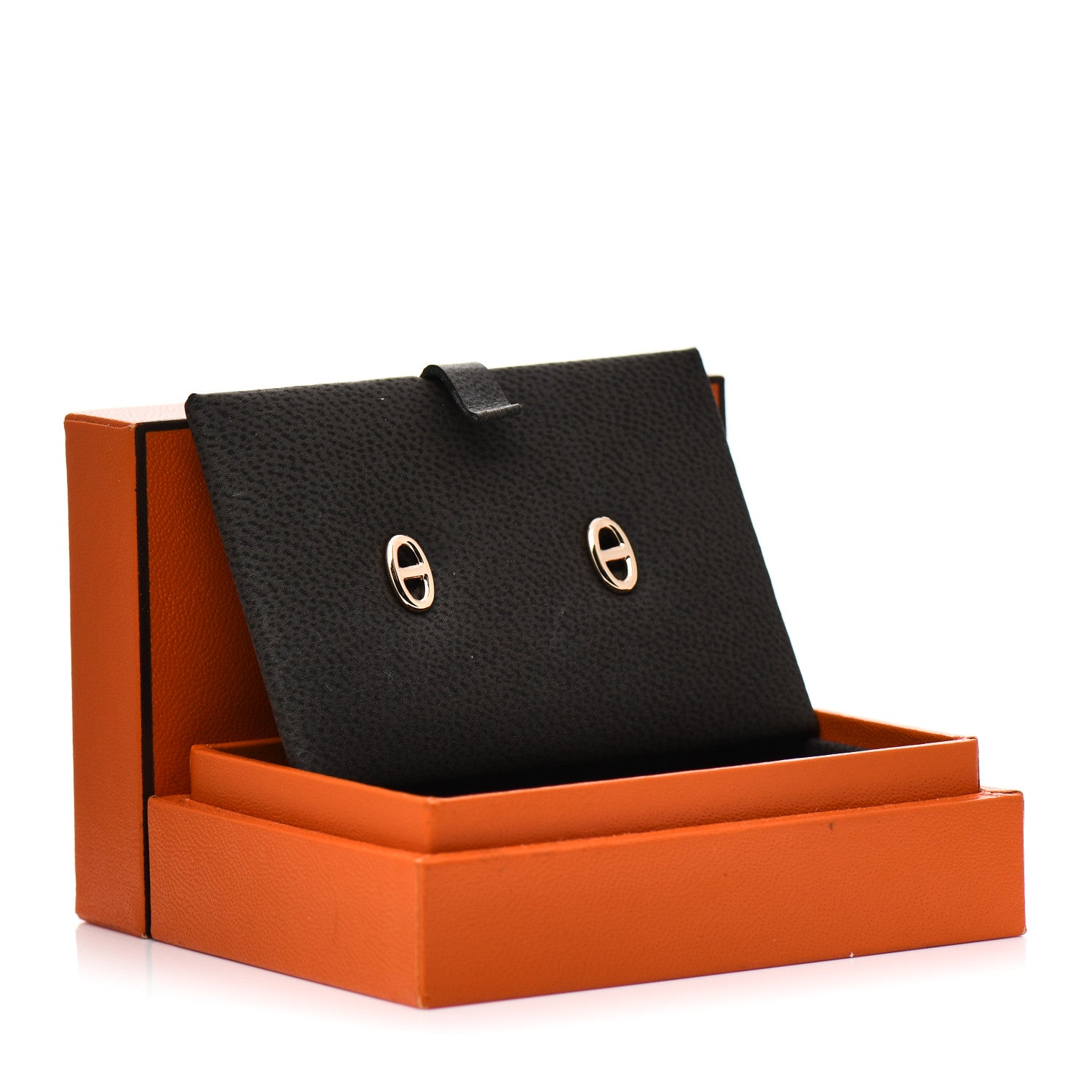 Hermes 18K Rose Gold TPM Farandole Stud Earrings 6 of 6