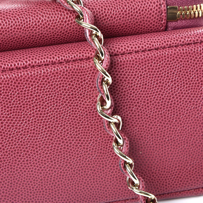 Chanel Caviar Quilted Small Business Affinity Flap Dark Pink 8 of 10