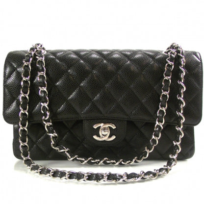 Chanel Caviar Quilted Medium Double Flap Black 1 of 13