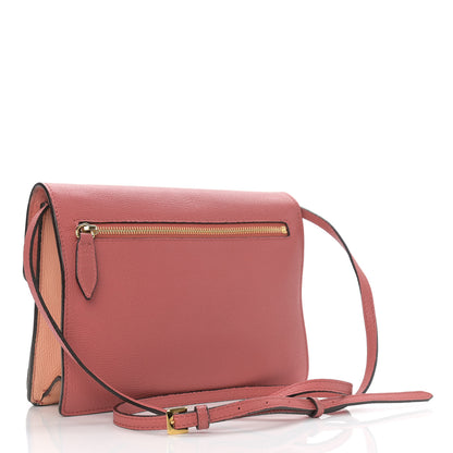 Burberry Derby Calfskin House Check Small Macken Crossbody Bag Copper Pink 3 of 14