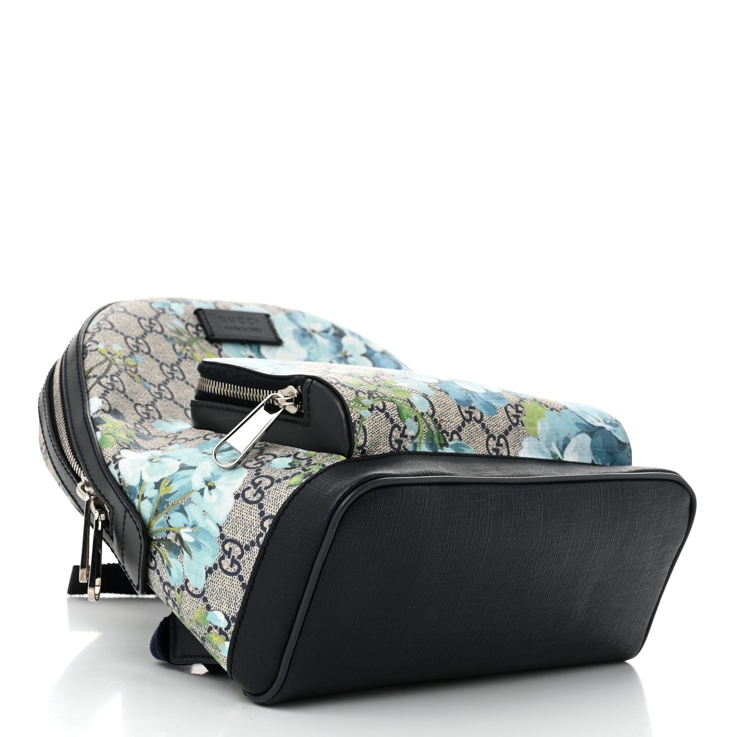 GG Supreme Monogram Blooms Small Day Backpack Blue